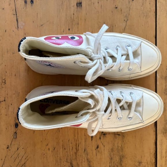 Comme Des Garçons x Converse Play High-Tops Limited Edition VGUC US 6 / 8 - Picture 8 of 15